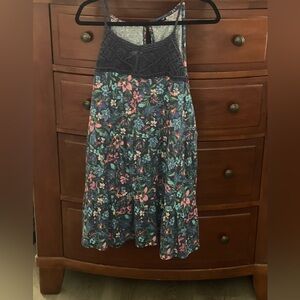 Torrid Womens Shirt Tank Top Crochet Babydoll Floral